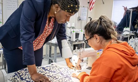 Apphia Kamanda Mpay stitches together a new life in Maine