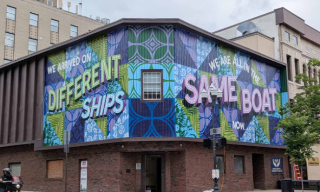 New Lewiston mural highlights city’s immigration history