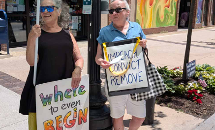 ‘If we don’t stand up, we will lose our rights’: Protesters gather weekly in Lewiston and Auburn