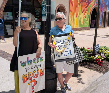 ‘If we don’t stand up, we will lose our rights’: Protesters gather weekly in Lewiston and Auburn