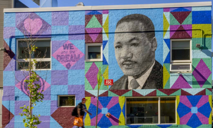 Local artists unveil sweeping MLK mural at Preble Street